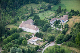 Vue oblique de Geville dans le département Meuse, France