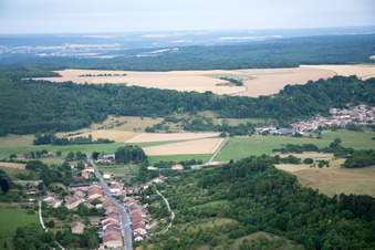 Geville dans le département Meuse, France d'en haut