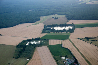 Vue oblique de Boucq dans le département Meurthe et Moselle, France