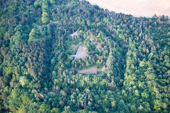 Lucey dans le département Meurthe et Moselle, France depuis l'avion