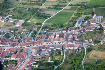 Vue aérienne de Bruley dans le département Meurthe et Moselle, France