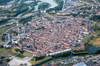 Vue oblique de Toul dans le département Meurthe et Moselle, France