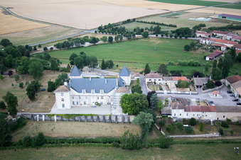 Vue oblique de Montbras à Taillancourt dans le département Meuse, France