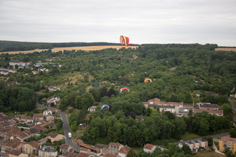 Image drone de Vaucouleurs dans le département Meuse, France