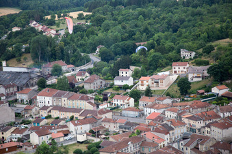 Vaucouleurs dans le département Meuse, France hors des airs