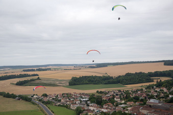 Vaucouleurs dans le département Meuse, France vue d'en haut