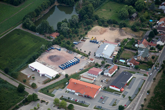 Vue aérienne de Chaussures Hanss à Herxheim bei Landau dans le département Rhénanie-Palatinat, Allemagne