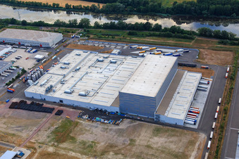 Palatinate Refreshments GmbH à Wörth am Rhein dans le département Rhénanie-Palatinat, Allemagne depuis l'avion