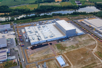 Enregistrement par drone de Palatinate Refreshments GmbH à Wörth am Rhein dans le département Rhénanie-Palatinat, Allemagne