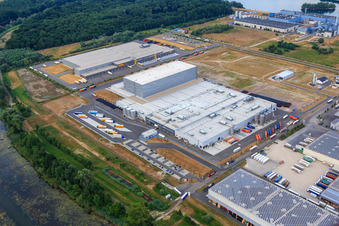 Palatinate Refreshments GmbH à Wörth am Rhein dans le département Rhénanie-Palatinat, Allemagne d'en haut