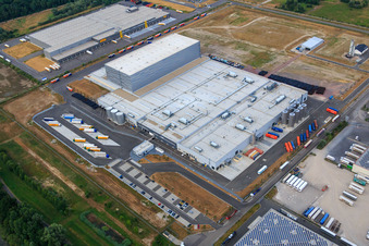 Palatinate Refreshments GmbH à Wörth am Rhein dans le département Rhénanie-Palatinat, Allemagne depuis l'avion