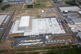 Enregistrement par drone de Zone industrielle d'Oberwald à Wörth am Rhein dans le département Rhénanie-Palatinat, Allemagne