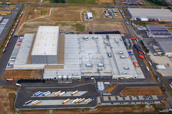 Enregistrement par drone de Palatinate Refreshments GmbH à Wörth am Rhein dans le département Rhénanie-Palatinat, Allemagne