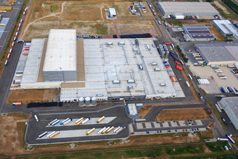 Palatinate Refreshments GmbH à Wörth am Rhein dans le département Rhénanie-Palatinat, Allemagne du point de vue du drone