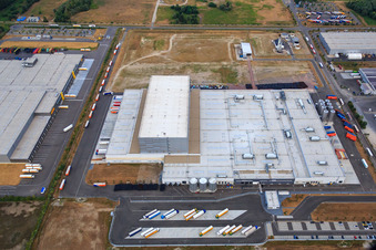 Palatinate Refreshments GmbH à Wörth am Rhein dans le département Rhénanie-Palatinat, Allemagne vu d'un drone