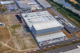 Palatinate Refreshments GmbH à Wörth am Rhein dans le département Rhénanie-Palatinat, Allemagne depuis l'avion