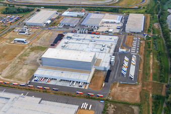 Enregistrement par drone de Palatinate Refreshments GmbH à Wörth am Rhein dans le département Rhénanie-Palatinat, Allemagne