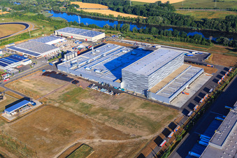 Palatinate Refreshments GmbH à Wörth am Rhein dans le département Rhénanie-Palatinat, Allemagne depuis l'avion