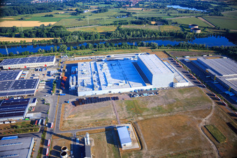 Enregistrement par drone de Palatinate Refreshments GmbH à Wörth am Rhein dans le département Rhénanie-Palatinat, Allemagne