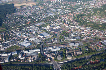 Vue aérienne de Quartier Grünwinkel in Karlsruhe dans le département Bade-Wurtemberg, Allemagne