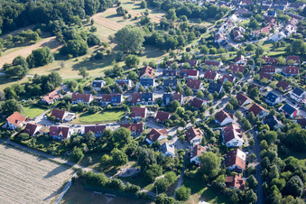 Vue aérienne de Quartier Hohenwettersbach in Karlsruhe dans le département Bade-Wurtemberg, Allemagne