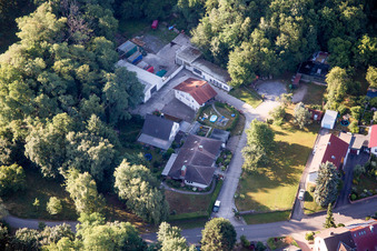Hohenwettersbacherstraße 38, « atelier jeunesse ouvert Karlsruhe » à la carrière à le quartier Grünwettersbach in Karlsruhe dans le département Bade-Wurtemberg, Allemagne vue d'en haut