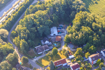 Hohenwettersbacherstraße 38, « atelier jeunesse ouvert Karlsruhe » à la carrière à le quartier Grünwettersbach in Karlsruhe dans le département Bade-Wurtemberg, Allemagne hors des airs