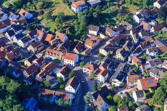 Vue aérienne de Administration locale Karlsruhe-Wettersbach à le quartier Grünwettersbach in Karlsruhe dans le département Bade-Wurtemberg, Allemagne