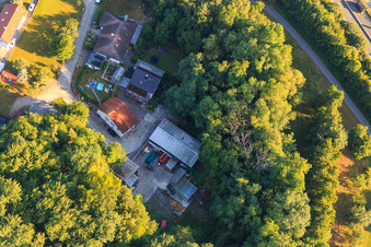 Hohenwettersbacherstraße 38, « atelier jeunesse ouvert Karlsruhe » à la carrière à le quartier Grünwettersbach in Karlsruhe dans le département Bade-Wurtemberg, Allemagne d'un drone