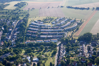 Vue aérienne de Quartier Hohenwettersbach in Karlsruhe dans le département Bade-Wurtemberg, Allemagne