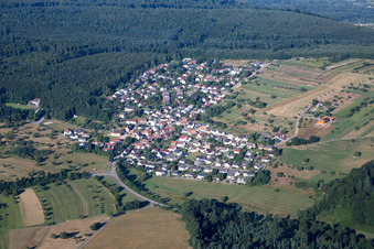 Vue aérienne de Quartier Schluttenbach in Ettlingen dans le département Bade-Wurtemberg, Allemagne