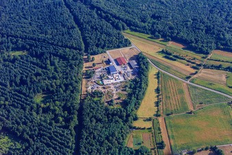 Palatinum aménagement paysager et conception de jardins à Hagenbach dans le département Rhénanie-Palatinat, Allemagne hors des airs