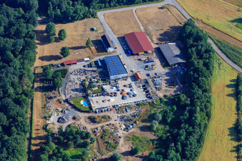 Palatinum aménagement paysager et conception de jardins à Hagenbach dans le département Rhénanie-Palatinat, Allemagne vue d'en haut