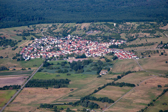 Quartier Büchelberg in Wörth am Rhein dans le département Rhénanie-Palatinat, Allemagne vue d'en haut