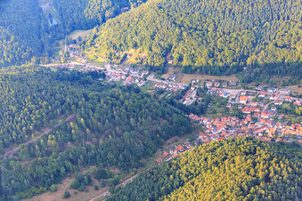 Vue aérienne de Endelstr à Eußerthal dans le département Rhénanie-Palatinat, Allemagne