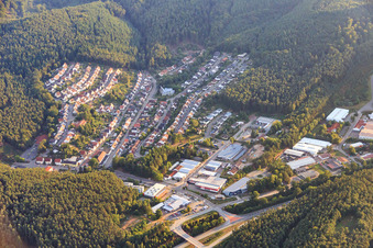 Vue aérienne de Waldenburgstr à Hauenstein dans le département Rhénanie-Palatinat, Allemagne