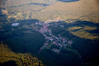 Vue aérienne de De l'ouest à Schwanheim dans le département Rhénanie-Palatinat, Allemagne