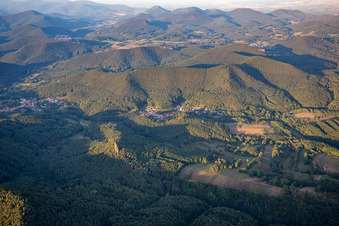 Vue aérienne de De l'ouest à Darstein dans le département Rhénanie-Palatinat, Allemagne
