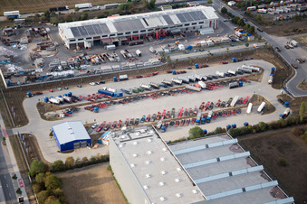 Zone industrielle Im Langgewan, société de transport Kube & Kubenz à Worms dans le département Rhénanie-Palatinat, Allemagne hors des airs