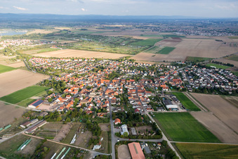 Photographie aérienne de Quartier Nordheim in Biblis dans le département Hesse, Allemagne