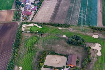 Photographie aérienne de Zone du terrain de golf Golfpark Biblis-Wattenheim *****GOLF absolu en Wattenheim à le quartier Wattenheim in Biblis dans le département Hesse, Allemagne