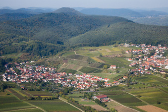 Vue oblique de Quartier Gleishorbach in Gleiszellen-Gleishorbach dans le département Rhénanie-Palatinat, Allemagne