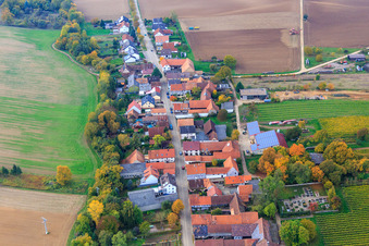Vue aérienne de Domaine viticole Nagel à Vollmersweiler dans le département Rhénanie-Palatinat, Allemagne