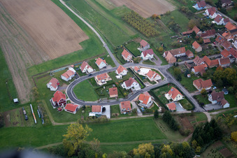 Cleebourg dans le département Bas Rhin, France depuis l'avion