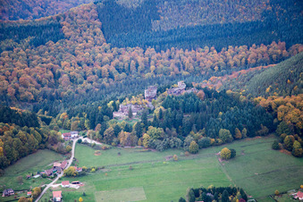 Photographie aérienne de Windstein dans le département Bas Rhin, France