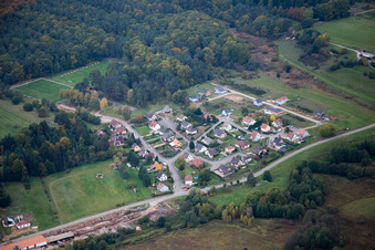 Dambach dans le département Bas Rhin, France d'en haut