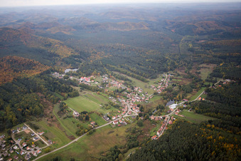 Dambach dans le département Bas Rhin, France vue d'en haut