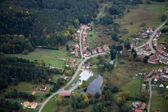 Enregistrement par drone de Dambach dans le département Bas Rhin, France