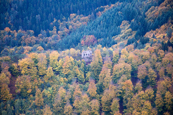 Dambach dans le département Bas Rhin, France vu d'un drone