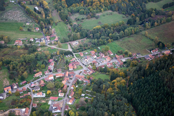 Dambach dans le département Bas Rhin, France d'en haut